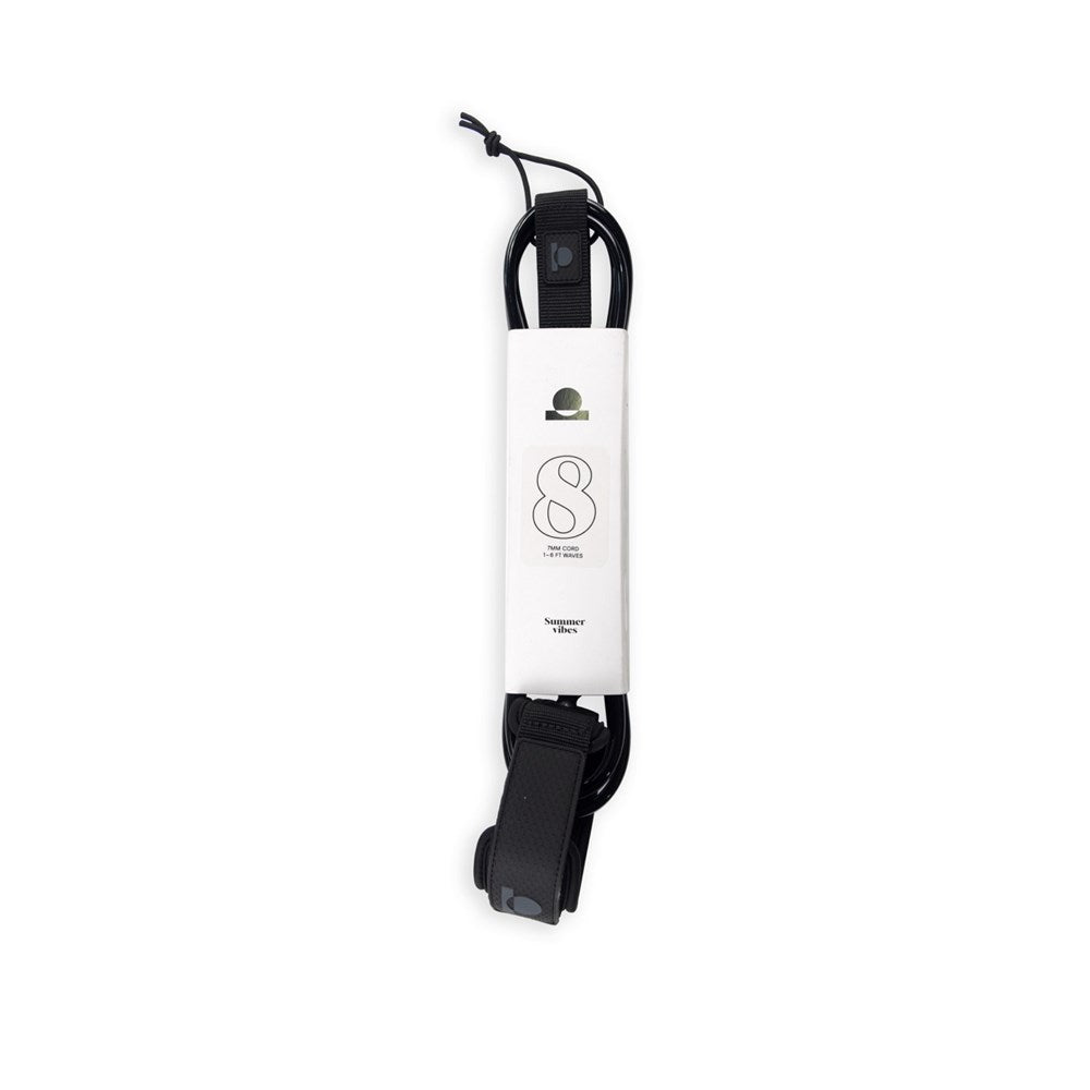 Summer vibes Session 8ft Surfboard leash - Black
