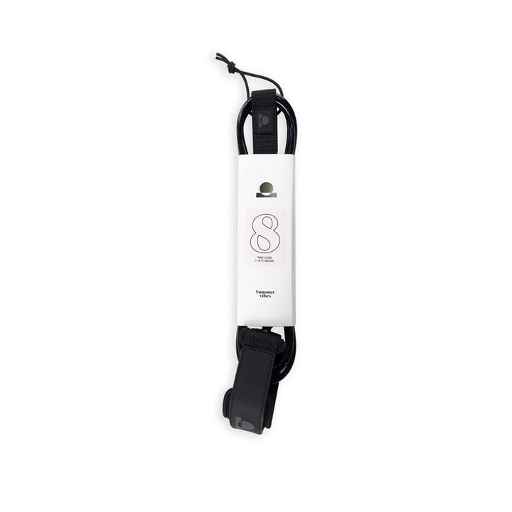 Summer vibes Session 8ft Surfboard leash - Black