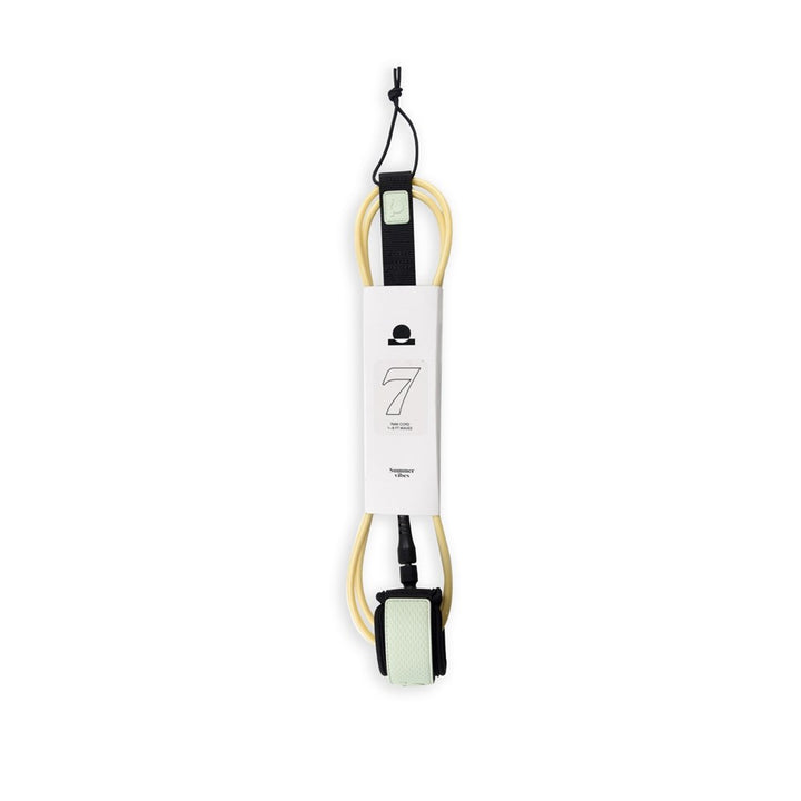 Summer vibes Session 7ft Surfboard leash - Mint/Tan