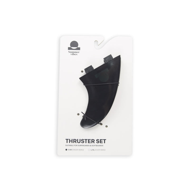Summer vibes Session Thruster Fins (set of 3) S/M Dual Tab Fcs1