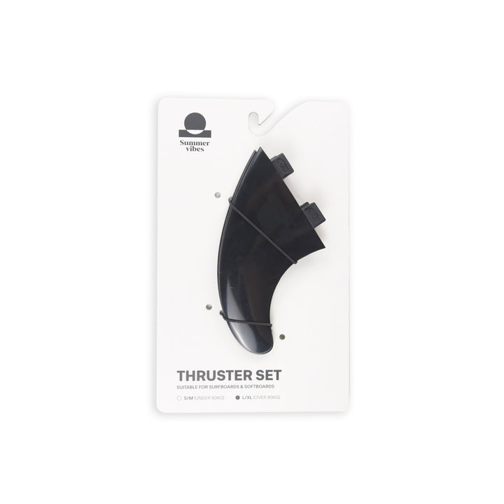 Summer vibes Session Thruster Fins (set of 3) L/XL Dual Tab FCS1